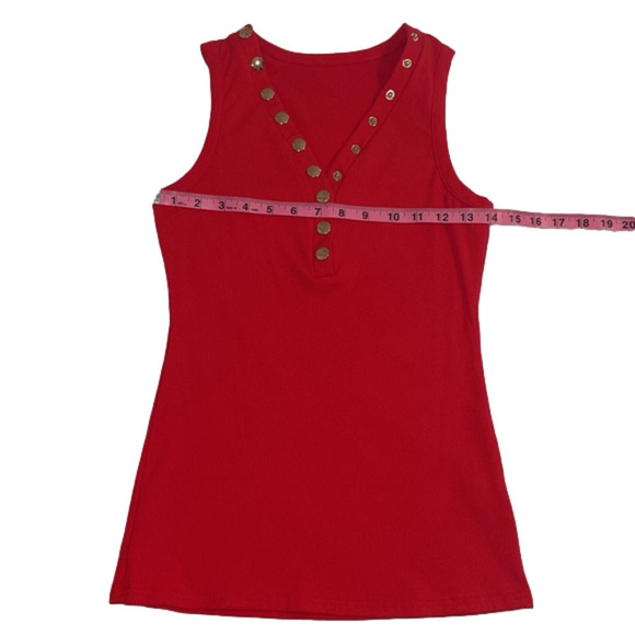 Jauoop Womens V Neck Tank Top - Picture 4 of 12